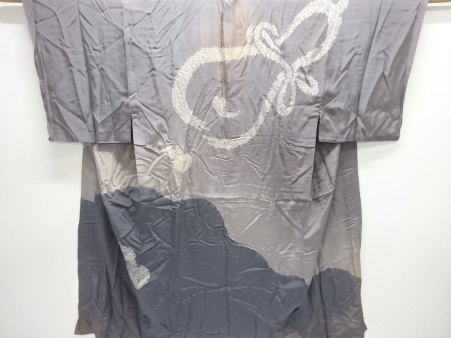 JAPANESE KIMONO / ANTIQUE MENS JUBAN / SILK / SHIBORI / GOURD